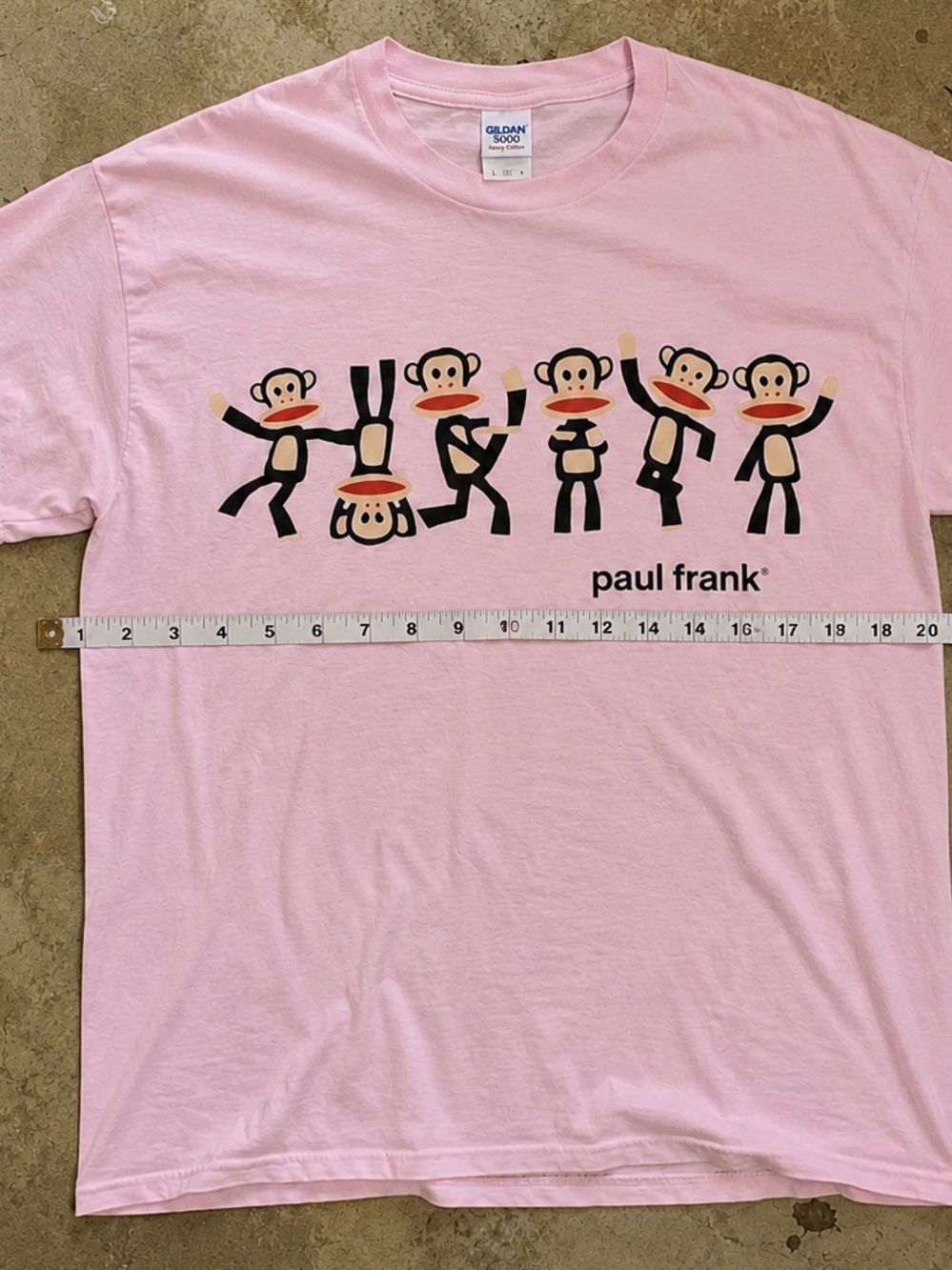 Gildan 5000 Pink Paul Y2K Graphic Tee Size M - Picture 4 of 5
